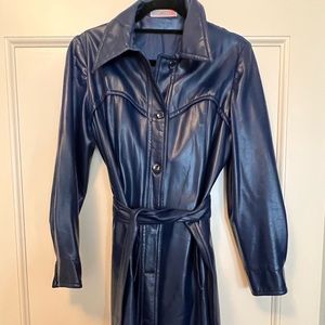 Vintage pleather trench